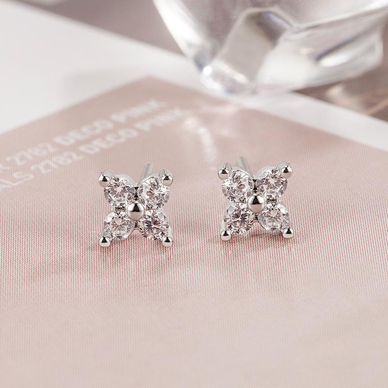0.8ct D Color Moissanite Stud Earrings For Women Top Quality 100% 925 Silver Sparkling Wedding Jewelry