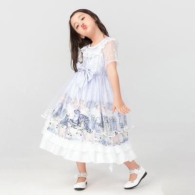 Girls Summer Children's Clothing Lolita Dress Lolita Style Dress Performance Princess Dress Lolita