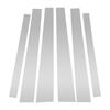 ABSOPRO Door Pillar Window Trim Stickers for Pillar Door Outer Exterior Covers for Mitsubishi Pajero Silver Tone Anti-Scratch Posts, 2009-2015,
