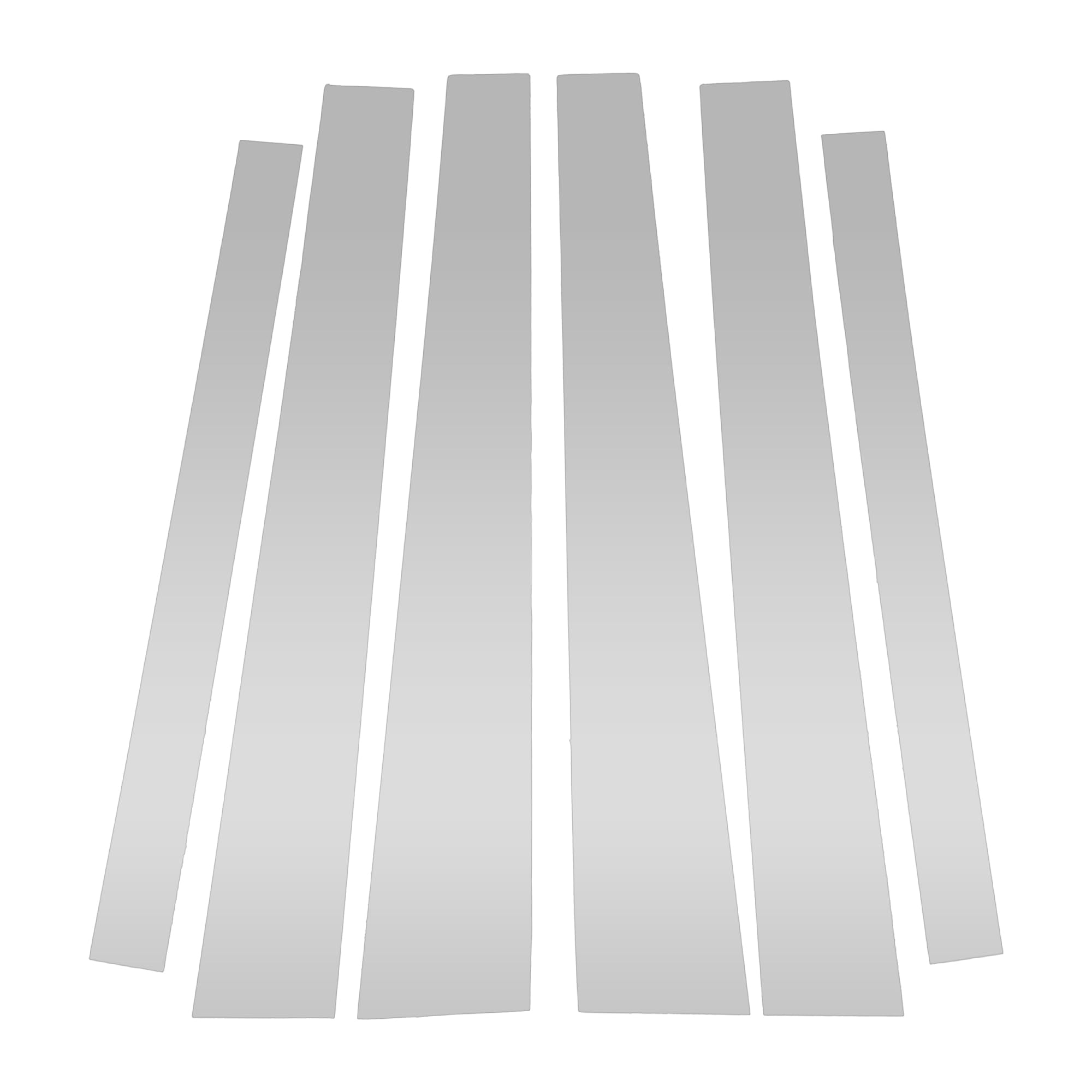 

ABSOPRO Наклейки на стойки дверей и окон, накладки на внешние стойки дверей для Mitsubishi Pajero, серебристый тон, защита от царапин, 2009-2015,