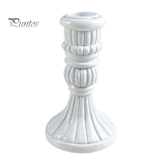 European Retro Candle Holder Vintage Taper Holder, Nostalgic Resin Candlestick Decorative Black Stand for Wedding Party Dinning Table Centerpiece Gold