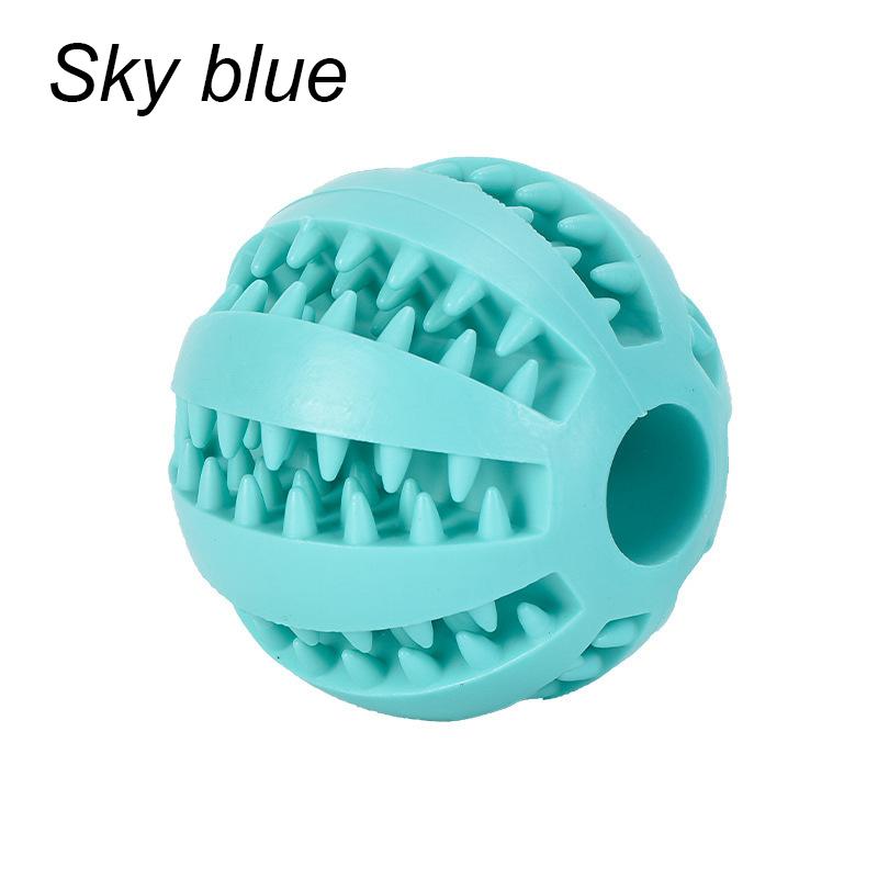 

5/6/7cm Silicone Pet Dog Toy Ball Interactive resistant Chew Toy for Small Dogs Tooth Cleaning Elasticity Ball Watermelon Ball 5cm небесно-голубой