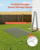 Drag Harrow, 1.8x0.9 M, High-Efficiency Chain Harrow Rake, ATVs UTVs Tractors Attachments, Durable Galvanized Steel Mesh Drag Mat with Towing Chain,