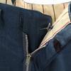 VINTAGE 60s 70s Vintage Talon Zip Slacks pants blue Men's Used