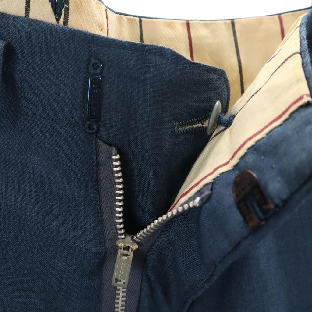 VINTAGE 60s 70s Vintage Talon Zip Slacks pants blue Men's Used