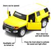 1/32 Scale Toyota FG Cruzer Game DICAST Multi-purpose Sports Car Model with Rear Trailer Model That Can Open The Door Group As A Gift for Young Boys