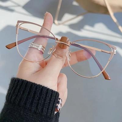 Cat Eye Blue Light Blocking Eyeglasses Women Designers Square Eyeglasses Optical Spectacle Computer Glasses Eye Protection