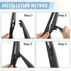 Rear Windshield Wiper Blade Arm Set for Jeep Compass 2017- for Toyota RAV4