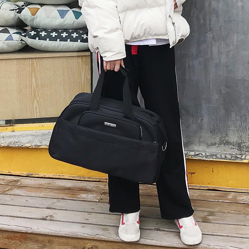 Podróżna torba duffel w stylu koreańskim, bardzo pojemna, dla kobiet i mężczyzn: Biznes, Siłownia lub Torebka