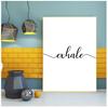 Nordic Room Decoration Inhale Exhale Black White Minimalist Canvas Wall Art Canvas Print Decorativev Picture Painting Wholesale
