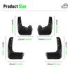 4PCS Splash Guards Mudguards Compatible with Toyota Avanza 2012 2013 2014 2015 2016 2017 2018 2019 2020 2021