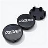 4pcs JDM RAYS Logo Emblem Car Wheel Center Caps 54MM Clips 49MM Rim Hubcaps Dust Cover Wheels Hub Cap Replace Car Accessories