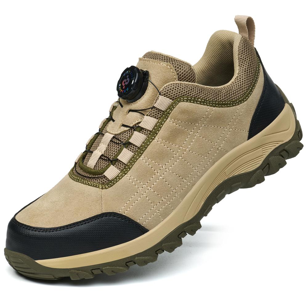 Cow suede Men Work Safety Shoes Anti scald welding shoes Work Sneakers Steel toe shoes Protection Boots Indestructible shoes 38
