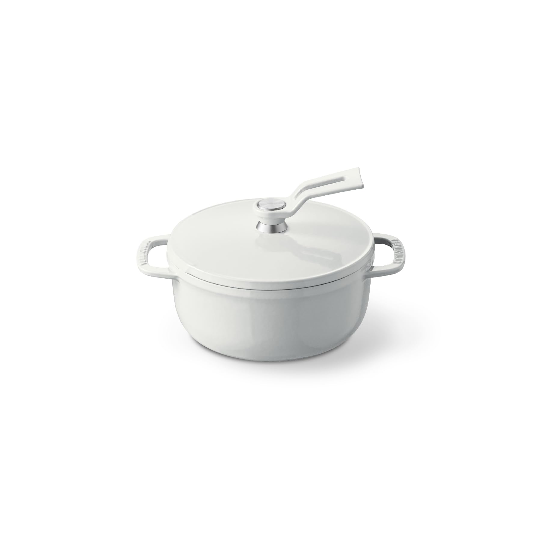 

Vermicular Mini 14cm Cast Iron Enamel Sea Salt Waterless Cooking and Includes Recipe Oven Pot 2 Pot, White, Bakeware, Book, Mini, Self-Standing Lid,