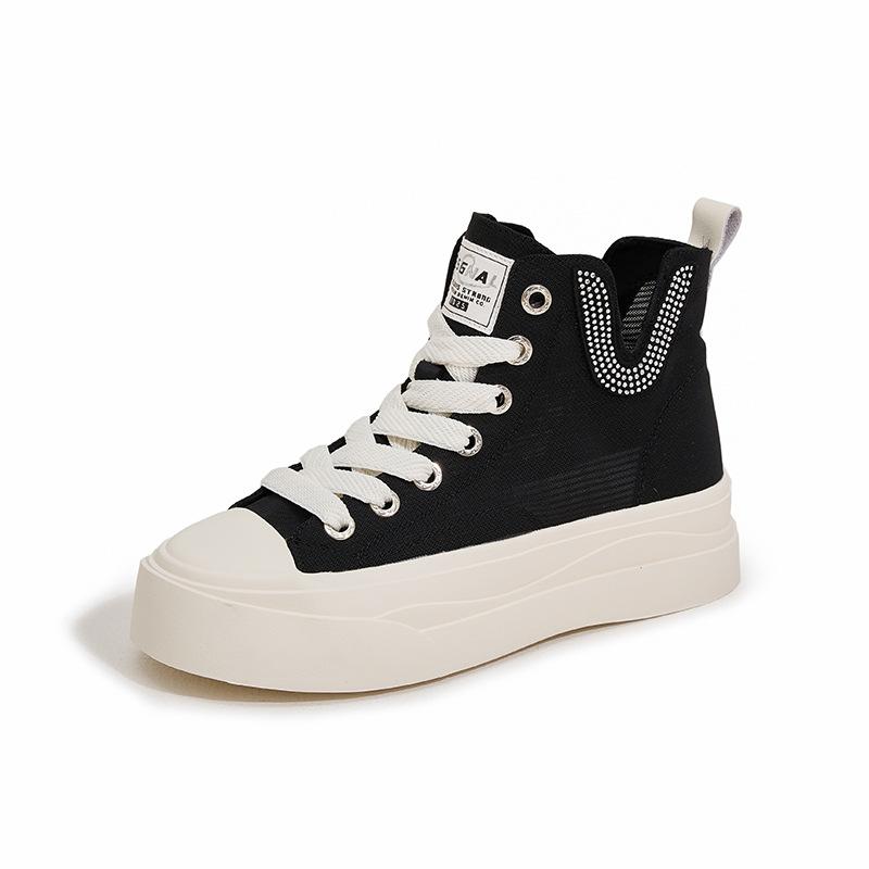 

Женские парусиновые кеды с высоким верхом, лето 2025, новые дышащие сетчатые сандалии, студенческие красные модные универсальные повседневные кеды на платформе 40