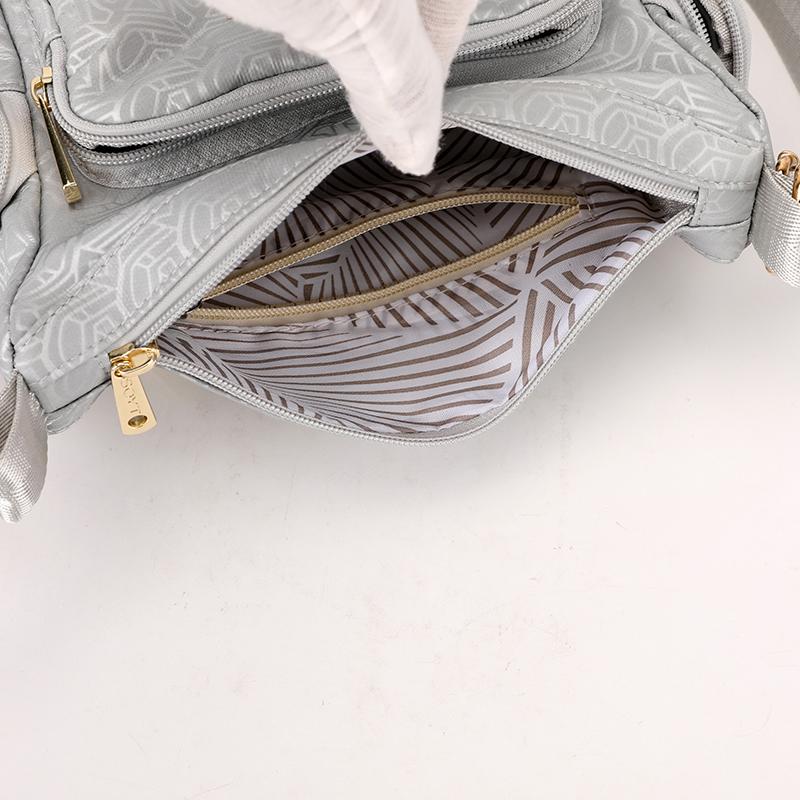 Women's Nylon Tote Bag Shoulder Bag Multi-compartment Mother Bag Lightweight Crossbody Bag
