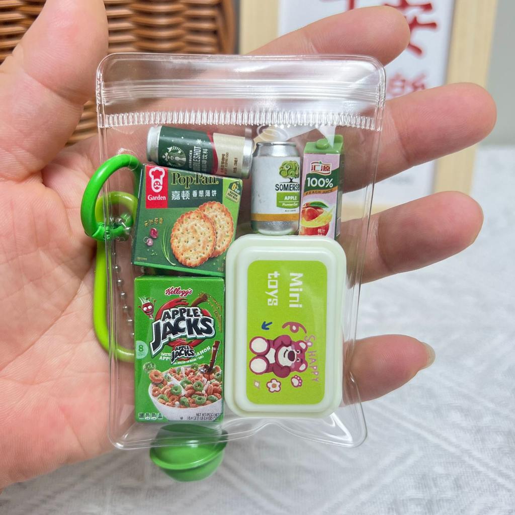 Miniatuur Gawa Tasje met Neusje Voedsel Speelgoed Twist Ei Tas Schooltas Hanger Sleutelhanger Mobiele Telefoon Hanger Tas Schattig Leuk Blind Box