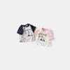 Girls Summer Lightweight Short Sleeve T Shirt Cute Cartoon Print Sweet Top