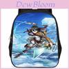 Geräumige 15-Zoll 3D Attack on Titan Schultasche Unisex-Design für Kinder