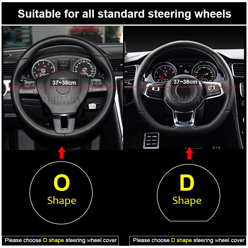 Auto-Lenkradabdeckung für VW Golf Polo Beetle CC Scirocco Sagitar SANTANA Jetta Passat Tiguan MAGOTAN Fahrzeug der gesamten Serie