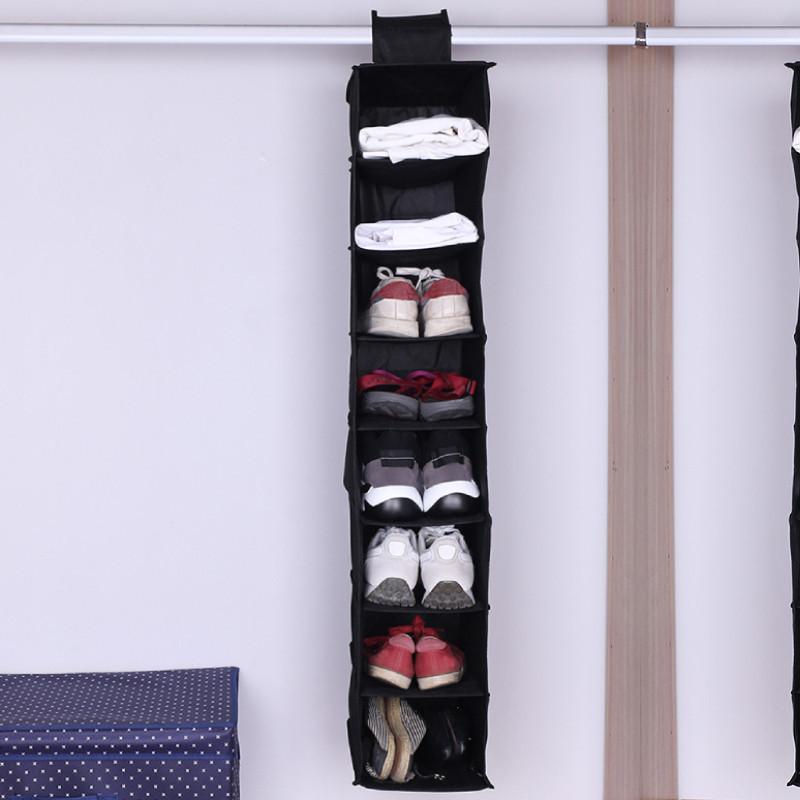 Luxurious Black 6-layer Narrow Cube-shaped Bedroom Storage Organizer