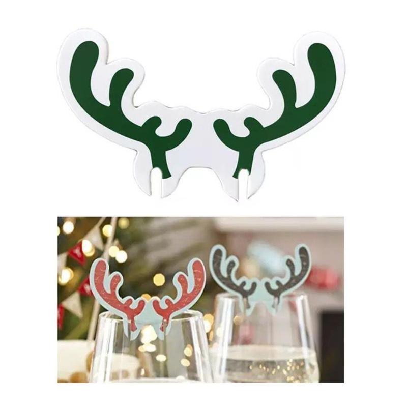 Christmas Wine Cup Cards Set of 80 Santa Snowman Winter Themed Party