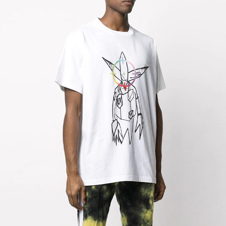 Off-White Futura Alien Over T-Shirt White Men Tops OMAA038S201850500188
