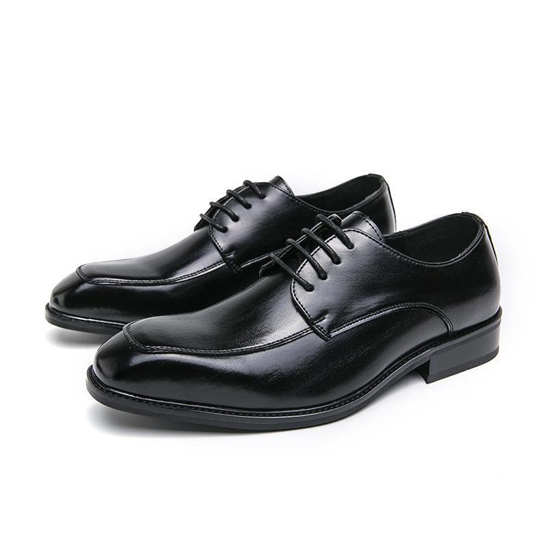 Men's Shoes Large Size New Leather Shoes Fashion Men's Business Dress Shoes Trend British Gentleman Style Men's Wedding Shoes