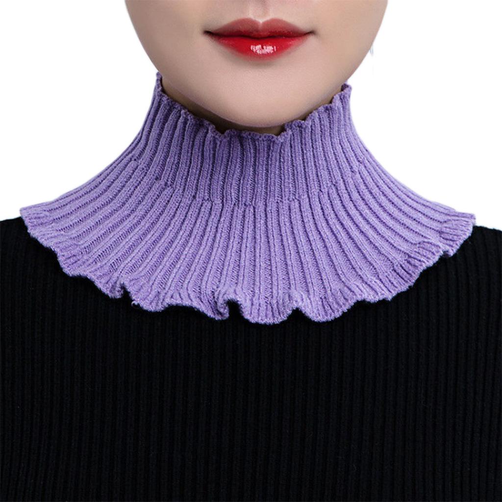 Fake Collar Detachable Turtleneck Neck Dickey Half Top Mock Sweater Collar