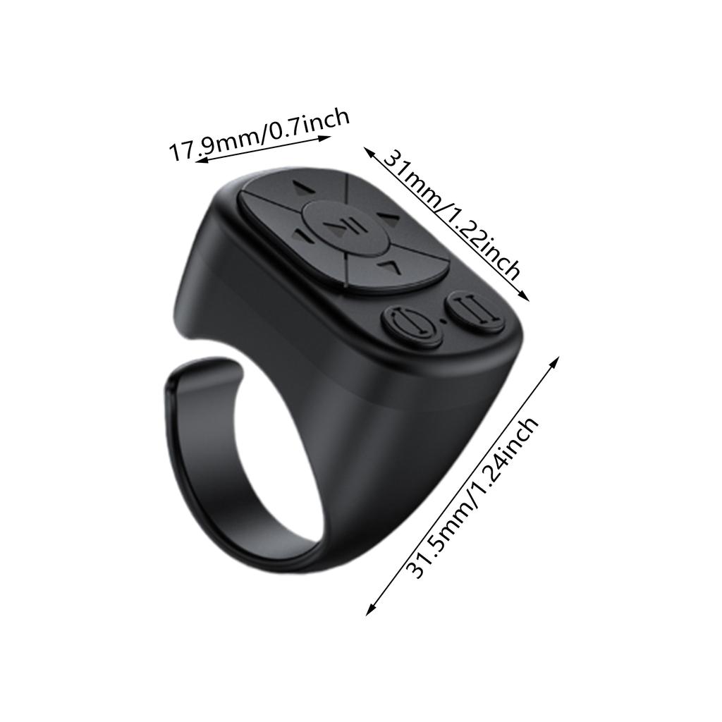 Remote Control for Page Turner Bluetooth-compatible Camera Video Recording Remote Scrolling Rings for Phone Tablet