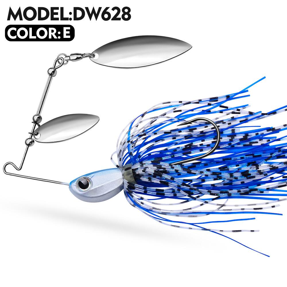 

Композитная блестящая приманка JIG Buzzbait 10G 14G Tassel Spinnerbait Metal Sequin Anti Hanging Bottom Bionic Fish Bait 14g