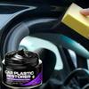 50/100G Auto Plastic Restorer Gloss Enhancer Crystal Renewal Wax Agent Clear Panel & Leather To Shine Car Black Coating Bac P0Y9