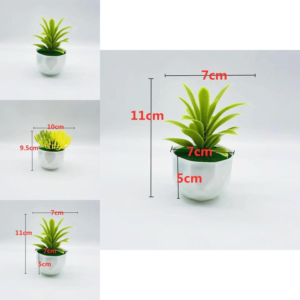 Faux Succulent Desert Plant Pot With Durable Plastic Material For Living Room Decor