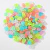 100PCSLuminous stone garden fish tank landscape glow-in-the-dark stone decoration artificial fluorescent color goose stone