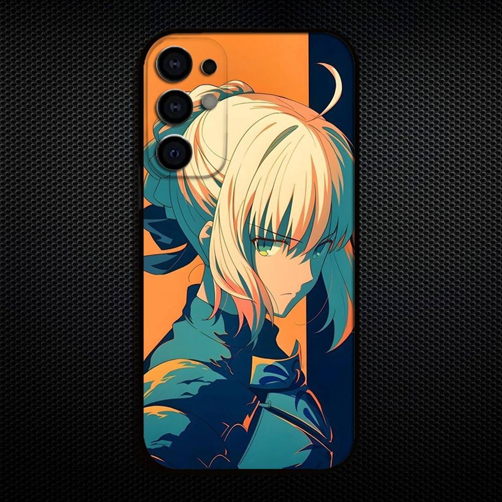 Fate Zero Stay Night Saber Phone Case For Samsung S25,S24,S23,S22,S21,S20,Plus,Fe,Lite,Others Black Cover