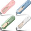 1 Colors Portable Mini Paper Cutter High Quality Artwork Knife Automatic Rebound Box Opener Pocket Cutter For Office Stationery