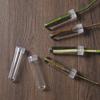 20Pcs Plastic Flower Water Tubes With Silicone Caps, Reusable Transparent Floral Vials For Flower And Plant Preservation