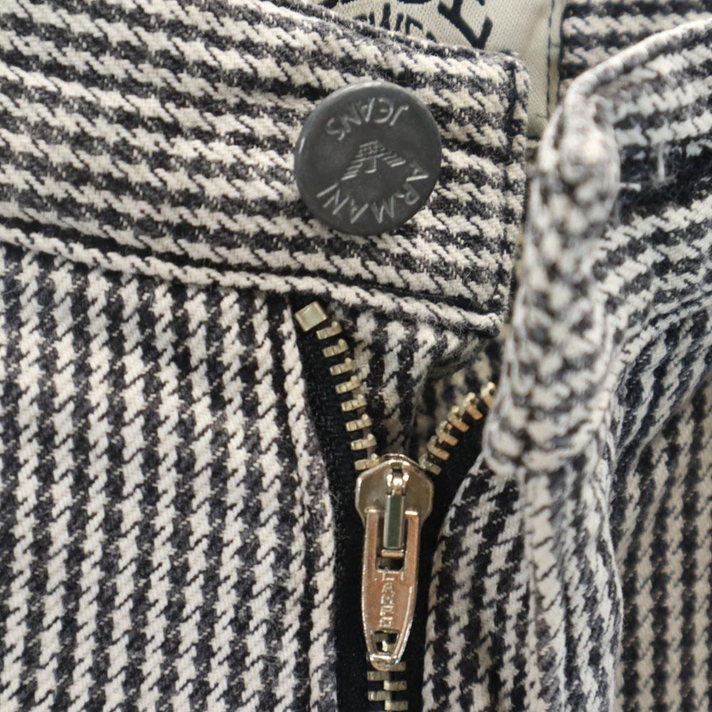 ARMANI JEANS made in Italy Houndstooth Pattern Long pants W28 Houndstooth Women Used