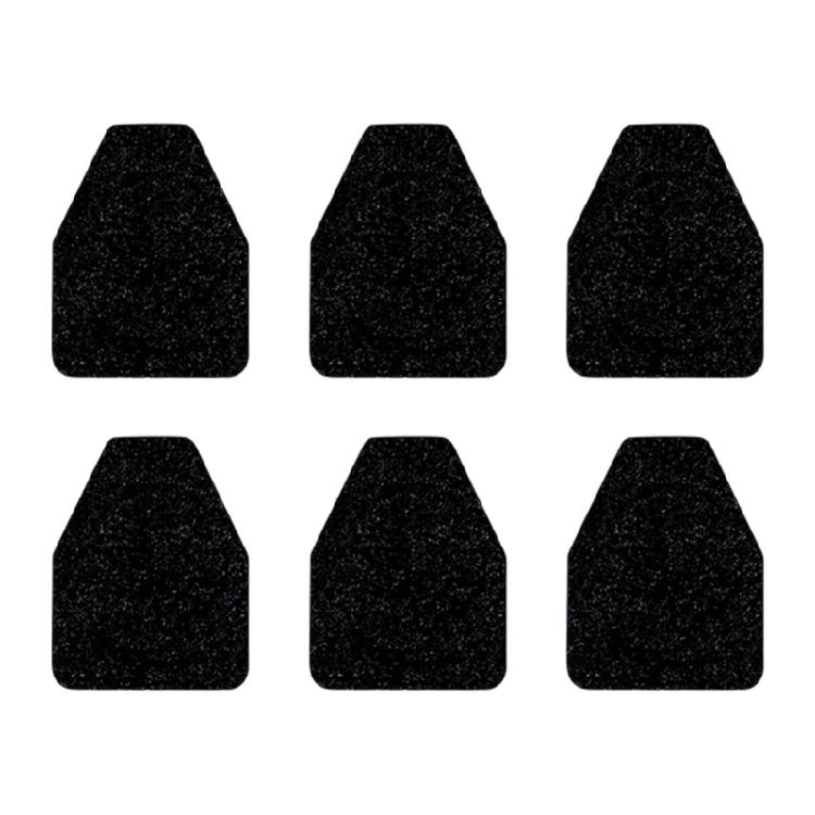 

6 Pieces Commercial Grade Urinal Floor Mats Absorb Liquid Quickly Prevent Bad Odors And Keep Area Clean