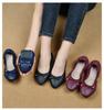 New Soft-Soled Egg Roll Shoes Black All-Match Shallow Mouth Women's Single Shoes Bow Comfortable Maternity Shoes
