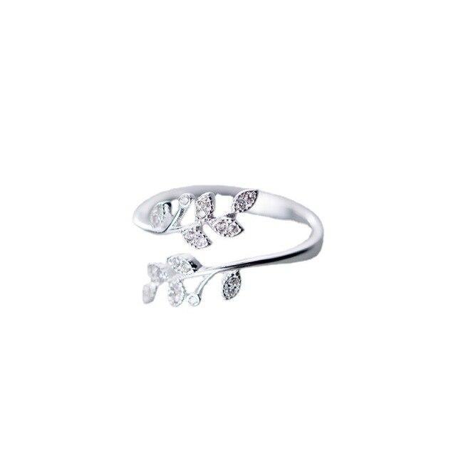 2022 New Butterfly Shape Ring Female Fashion Simple Opening Adjustable Love Ring Girl Jewelry Gift  Anillos Mujer