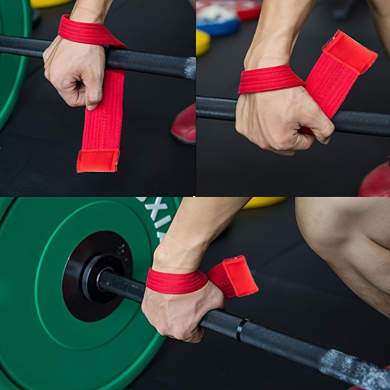 Mannen Wrap-Stijl Deadlift Assistentiebanden, Gewichtheffen Gripbanden, Gymnastiek Pull-Up Training Handbeschermers, Fitness Bankdrukken Handbeschermers