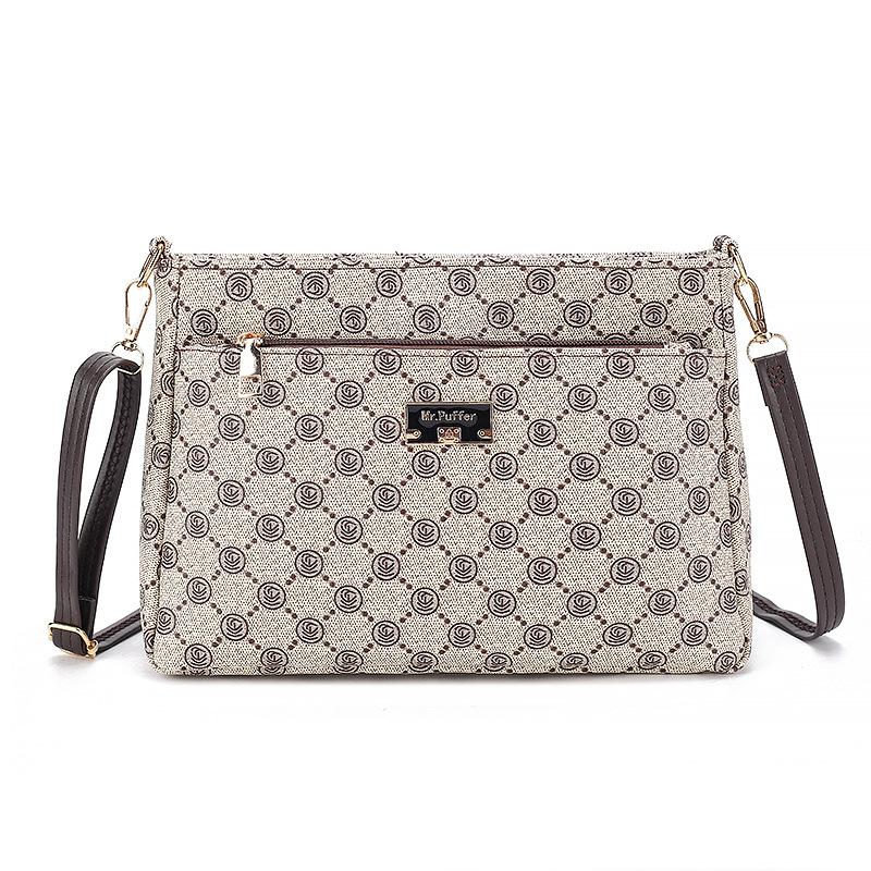 Women's Bag Large Capacity Mom Bag Fashion Printed Women's Shoulder Bag Middle-aged Diagonal Straddle Bag