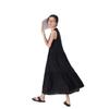Black Lazy Wind Vest Skirt Women's 2025 Summer New Round Neck Sleeveless Loose A-word Skirt Casual Long Dress