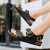 Men Sandals Classic Soft Leather Men Sandals Comfortable Slippers Men Summer Shoes Comfort Beach Sandals Outdoor Sneakers