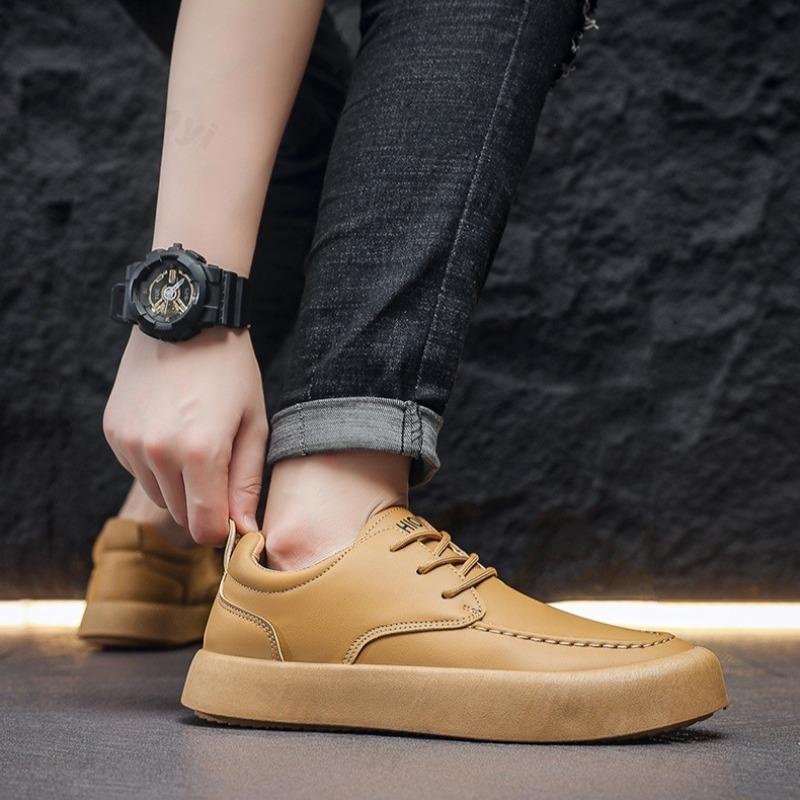 Fashion 2025 Summer New Thick Soled Fashion Casual Shoes for Men Comfortable Versatile Outdoor Sport Single Shoes British Style Sneakers