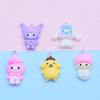 Colorful Cute Yellow Dog Resin Earrings, Keychain Pendant & Phone Sticker DIY Jewelry