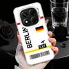 Travel Air Ticket Label Shockproof Phone Case for Xiaomi Redmi Note 15 14 13 12 Pro Plus 11 11S 11T 5G Cover Anti Fall Fundas
