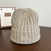 Letter Embroidered Knitted Hat for Women Autumn and Winter Warm Woolen Hat Without Tying The Head and Showing A Small Face  Cold Hat for Men