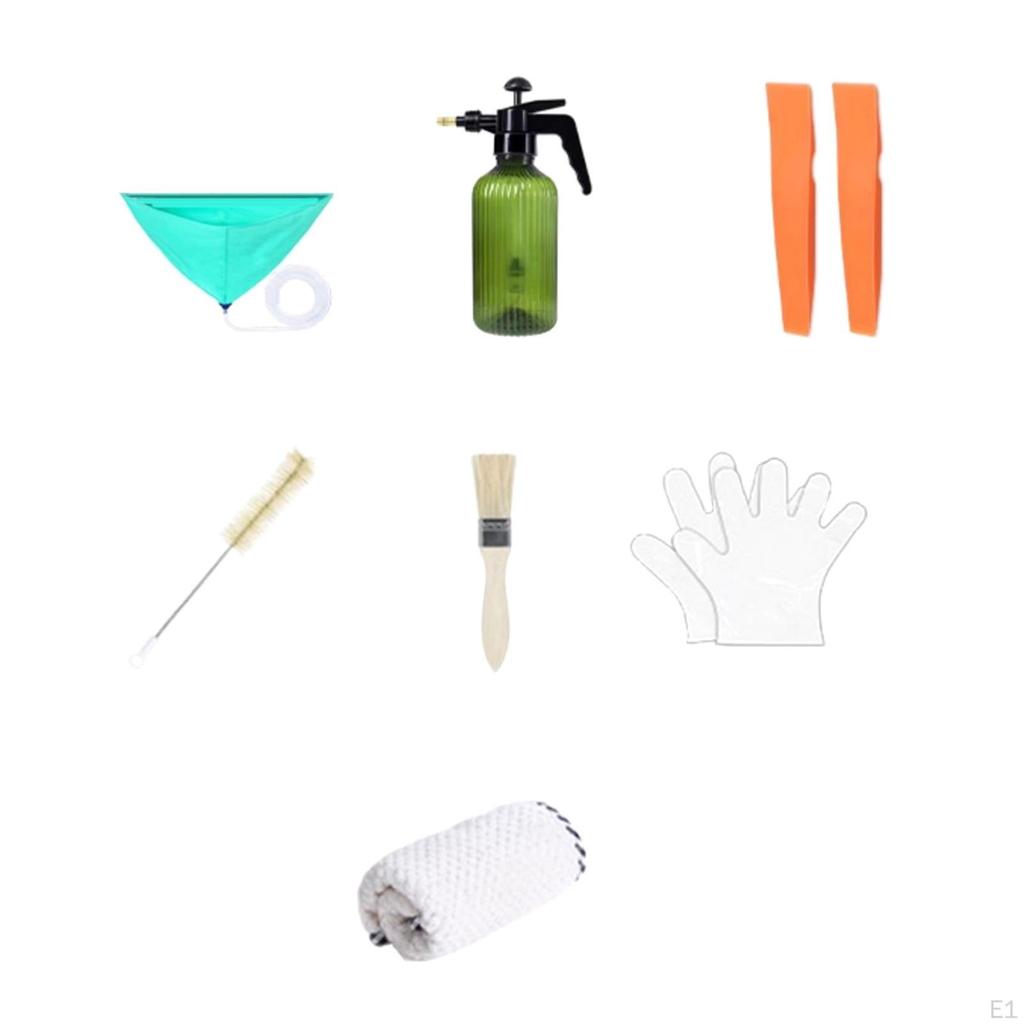 Air Conditioner Cleaning Cover Kit Dust Washing with Towel and Gloves Waterproof Home Improvement